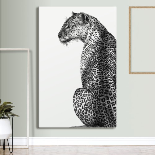 Stojąca pantera – art print na płótnie