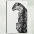 Stojąca pantera – art print na płótnie – zdjęcie 4