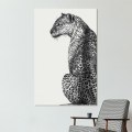 Stojąca pantera – art print na płótnie – w ramie