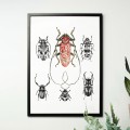 Plakat z czerwonym chrząszczem. Art Print – zdjęcie 2