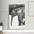 Słoń – Art Print na płótnie – zdjęcie 2