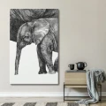 Słoń – Art Print na płótnie – zdjęcie 5