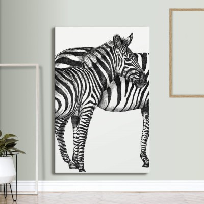 Zebry - Art Print na płótnie