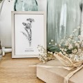 Mniszek lekarski – grafika czarno-biała w oprawie – zdjęcie 6