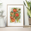 Miechunka – akwarela. Art Print – zdjęcie 3