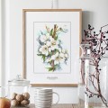 Kwitnąca jabłoń – akwarela. Art Print – zdjęcie 2