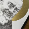 Św. Ojciec Pio. Grafika w oprawie. ORYGINAŁ – zdjęcie 2