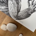 Iguana – grafika w oprawie. Oryginał – zdjęcie 4