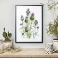 Osty w stylu mieszanym. Art Print