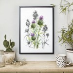 Osty w stylu mieszanym.  Art Print
