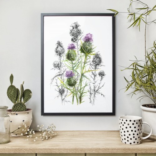 Osty w stylu mieszanym. Art Print