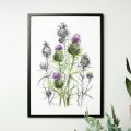 Osty w stylu mieszanym. Art Print – aranżacja we wnętrzu
