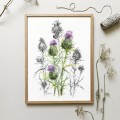 Osty w stylu mieszanym. Art Print – aranżacja we wnętrzu, ujęcie 3