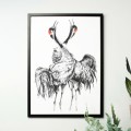 Żurawie – grafika art print – zdjęcie 3