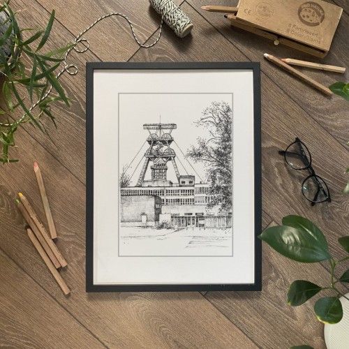 Kopalnia Piast – grafika art print