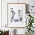 Szyb kopalni Piast – grafika art print – zdjęcie 2