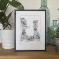 Szyb kopalni Piast – grafika art print