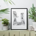 Szyb kopalni Piast – grafika art print – zdjęcie 3