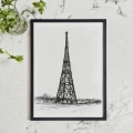 Radiostacja w Gliwicach – grafika art print – zdjęcie 6