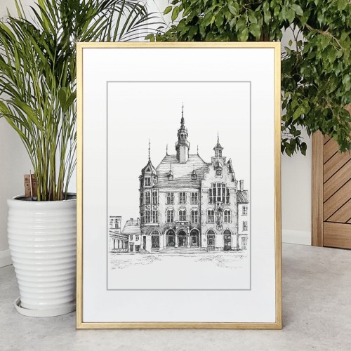 Tarnowskie Góry – Ratusz – grafika art print