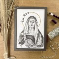 Św. Rita – grafika art print w oprawie – zdjęcie 2