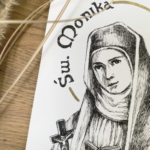 Św. Monika – grafika art print w oprawie