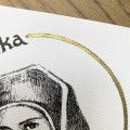 Św. Monika – grafika art print w oprawie – zdjęcie 3