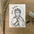 Św. Julia – grafika art print w oprawie