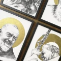 Św. Jan Paweł II – grafika art print w oprawie – zdjęcie 4