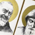 Św. Charbel – grafika art print w oprawie – zdjęcie 3