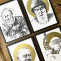 Św. Charbel – grafika art print w oprawie – zdjęcie 4