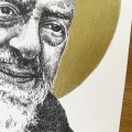 Św. Ojciec Pio – grafika art print w oprawie – zdjęcie 5