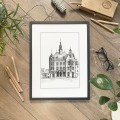 Ratusz w Tarnowskich Górach. Grafika ORYGINAŁ