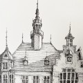 Ratusz w Tarnowskich Górach. Grafika ORYGINAŁ – zdjęcie 2