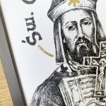 Św. Wojciech. Grafika art. print w oprawie.
