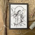 Św. Michał Archanioł – grafika art print w oprawie – zdjęcie 3