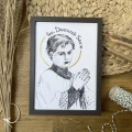 Św. Dominik Savio – grafika art print w oprawie – zdjęcie 2