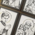 Św. Dominik Savio – grafika art print w oprawie – zdjęcie 3