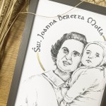 Św. Joanna Beretta Molla. Grafika art. print w oprawie.