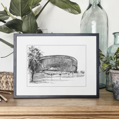 PreZero Arena w Gliwicach. Grafika art.print.