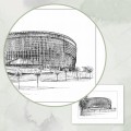 PreZero Arena w Gliwicach – grafika art print – aranżacja we wnętrzu, ujęcie 2