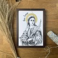 Św. Łucja – grafika art print w oprawie