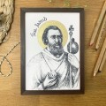 Św. Jakub – grafika art print w oprawie