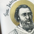 Św. Jakub – grafika art print w oprawie – zdjęcie 2