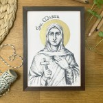 Św. Marta. Grafika art. print w oprawie.