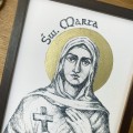 Św. Marta – grafika art print w oprawie – zdjęcie 2
