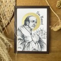 Św. Karol – grafika art print w oprawie – zdjęcie 2