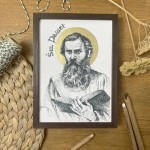 Św. Paweł. Grafika art. print w oprawie.