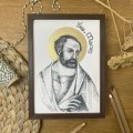 Św. Maciej – grafika art print w oprawie – zdjęcie 2