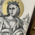Św. Katarzyna – grafika art print w oprawie – zdjęcie 2